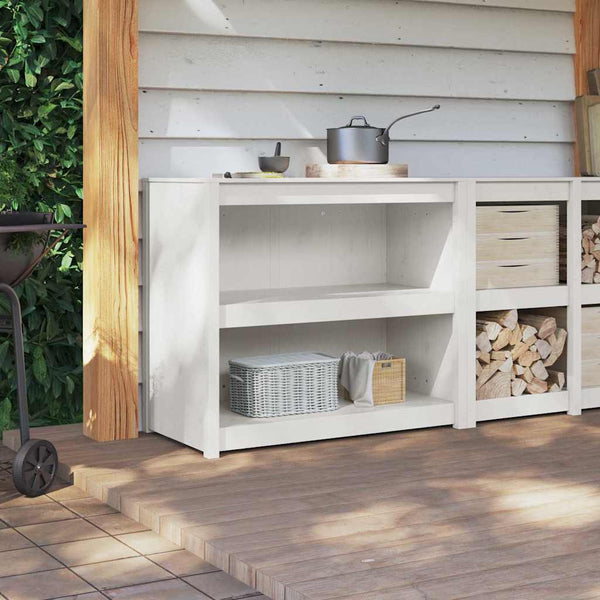 Küchenschrank Kiefer Massivholz Weiß 106cm