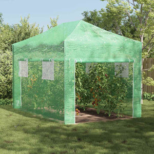 Grünes Pop-Up Gewächshaus 280x410x315cm