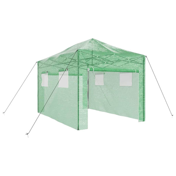 Grünes Pop-Up Gewächshaus 280x410x315cm