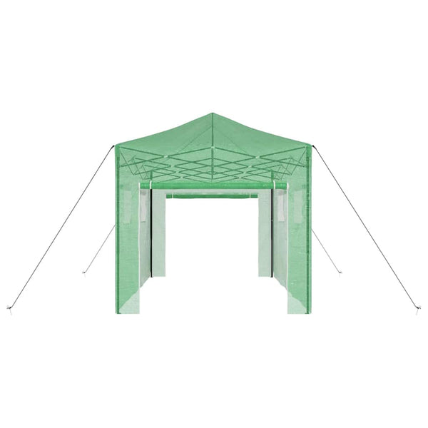 Grünes Pop-Up Gewächshaus 280x410x315cm