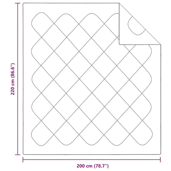 Weiße Winterbettdecke 220x202 cm