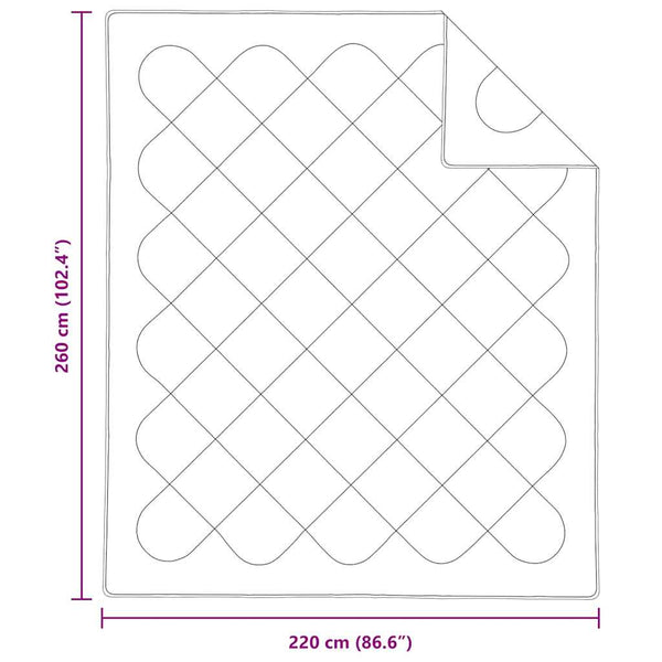 Weiße Winterbettdecke 260x220 cm