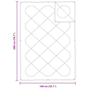 2-in-1 Bettdecke 200x140 cm Weiß