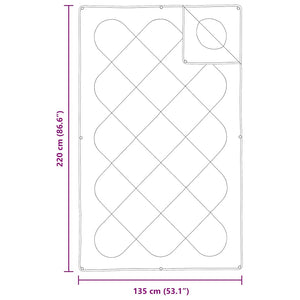 2-in-1 Bettdecke Weiß 220x135 cm