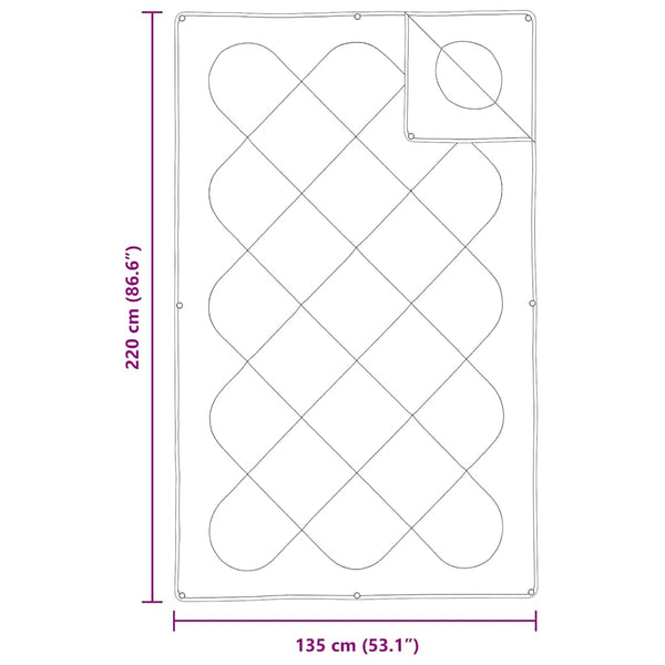 2-in-1 Bettdecke Weiß 220x135 cm