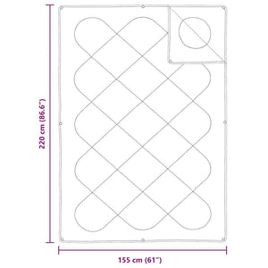 2-in-1 Bettdecke 220x155 cm Weiß