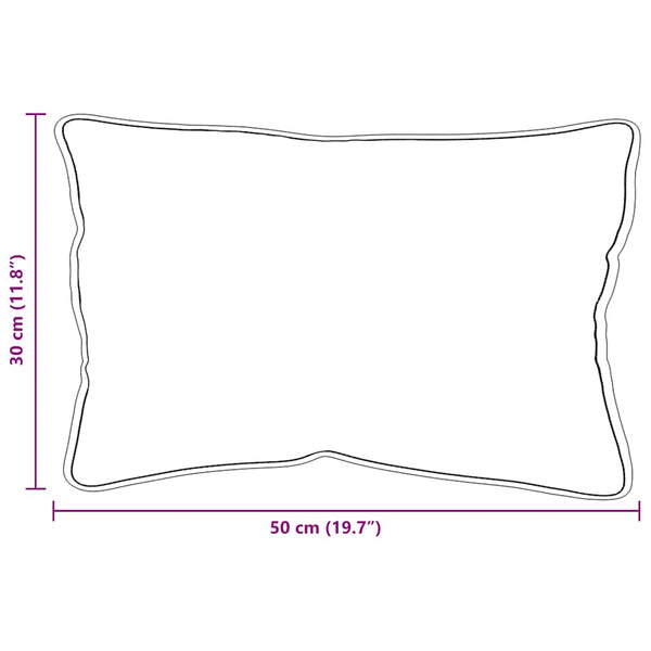 Kopfkissen 2er-Set, 62x31 cm, Weiß