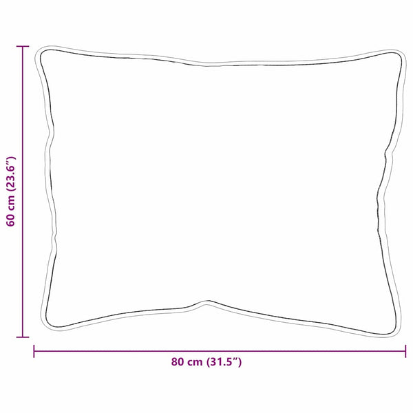 Kopfkissen 2er-Set 80x60 cm