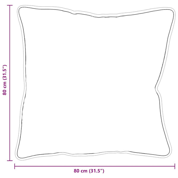 Kopfkissen 2er Set, 80x80 cm, Weiß