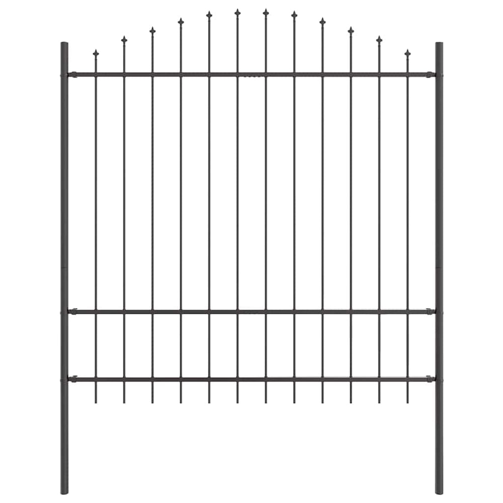 Gartenzaun Woerden Grau 170x215 cm Stahl