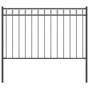 Graues Stahl Zaunelement ASSEN 170x150cm