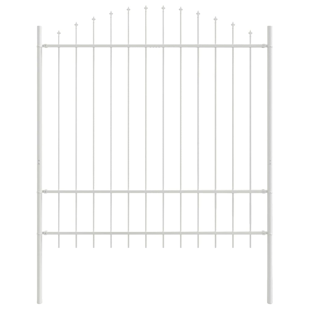Gartenzaun Woerden Weiß 170x215 cm Stahl