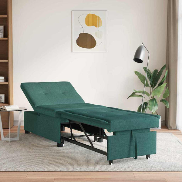 Dunkelgrünes Ausziehbares Schlafsofa