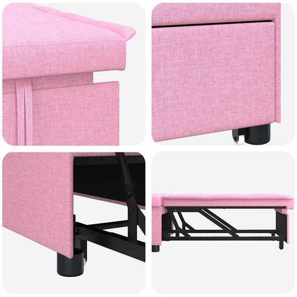Rosa Ausziehbares Schlafsofa
