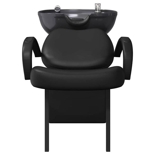 Schwarzer Shampoo Stuhl PVC, 136 cm