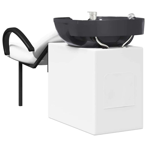 Shampoo Stuhl Weiß/Schwarz PVC 136x60x92cm