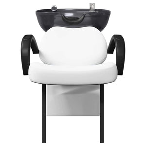 Shampoo Stuhl Weiß/Schwarz PVC 136x60x92cm