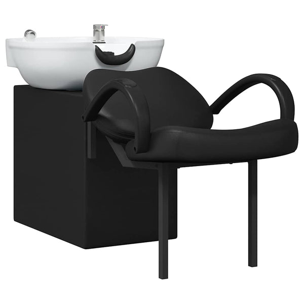 Friseurstuhl Shampoo Stuhl Schwarz/Weiß