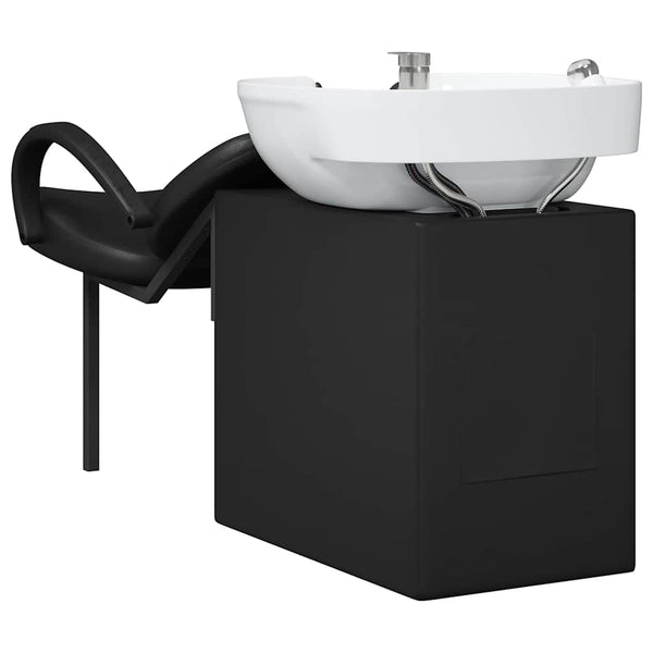 Friseurstuhl Shampoo Stuhl Schwarz/Weiß