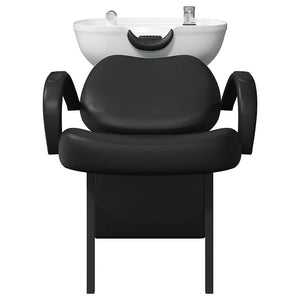 Friseurstuhl Shampoo Stuhl Schwarz/Weiß