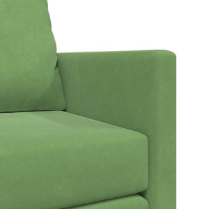 Hellgrünes Samt Schlafsofa 204 cm