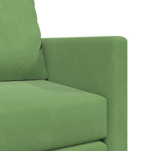 Hellgrünes Samt Schlafsofa 204 cm