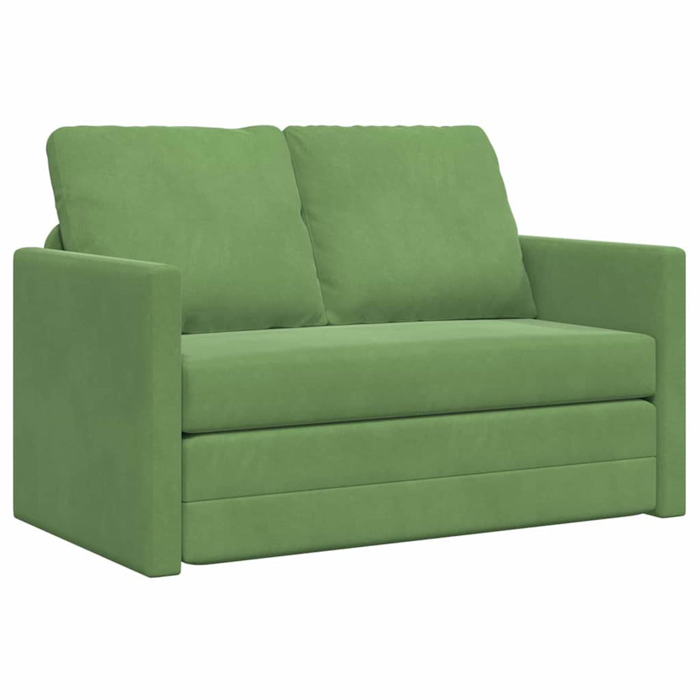 Hellgrünes Samt Schlafsofa 204 cm