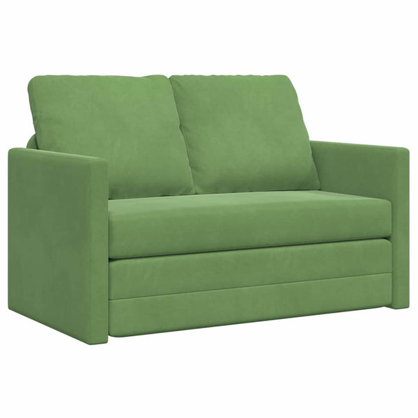 Hellgrünes Samt Schlafsofa 204 cm