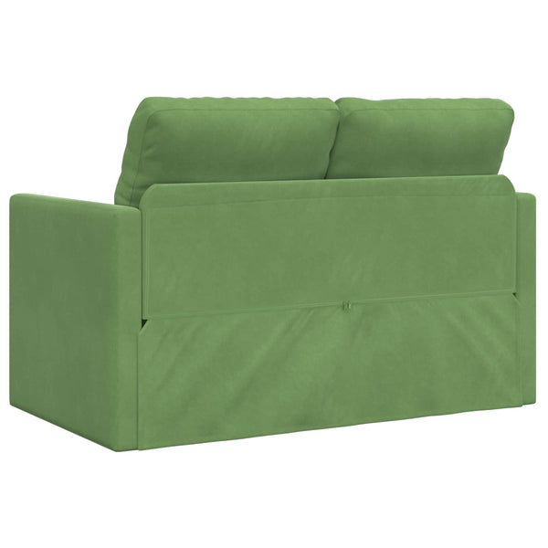 Hellgrünes Samt Schlafsofa 204 cm