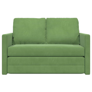Hellgrünes Samt Schlafsofa 204 cm