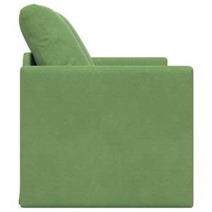 Hellgrünes Samt Schlafsofa 204 cm