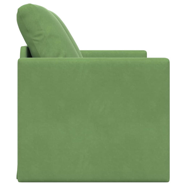 Hellgrünes Samt Schlafsofa 204 cm