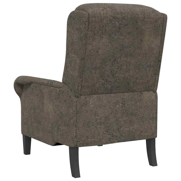 Sessel Dunkelgrau Kunstleder