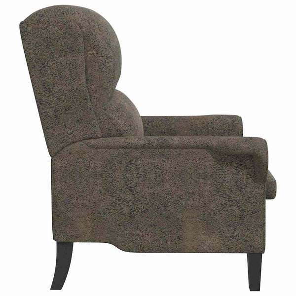 Sessel Dunkelgrau Kunstleder
