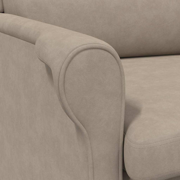 Sessel Taupe Mikrofaser 76x94x102 cm