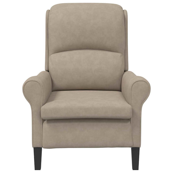Sessel Taupe Mikrofaser 76x94x102 cm