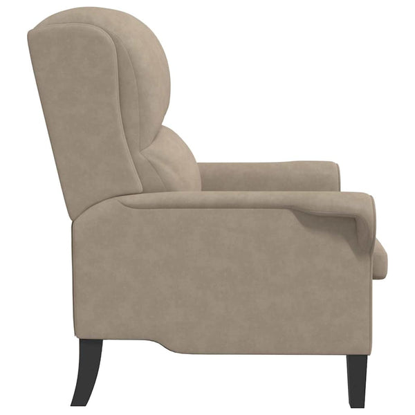 Sessel Taupe Mikrofaser 76x94x102 cm