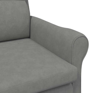 Dunkelgrauer Mikrofaser Sessel 76x94x102cm