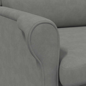 Dunkelgrauer Mikrofaser Sessel 76x94x102cm