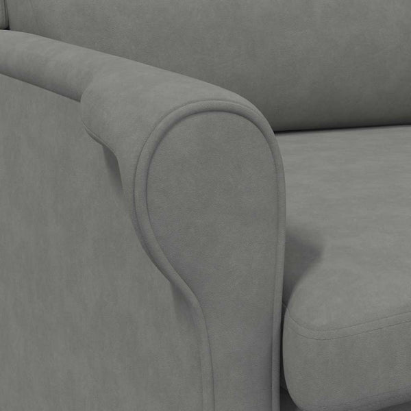 Dunkelgrauer Mikrofaser Sessel 76x94x102cm