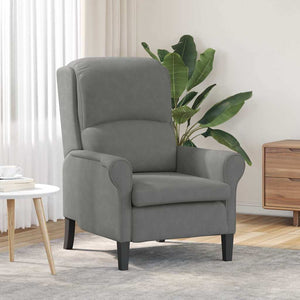 Dunkelgrauer Mikrofaser Sessel 76x94x102cm