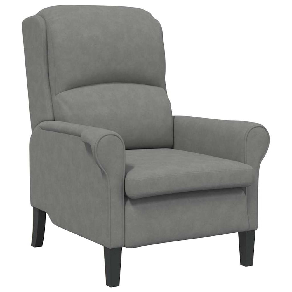 Dunkelgrauer Mikrofaser Sessel 76x94x102cm
