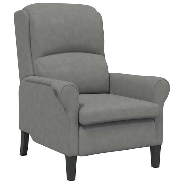 Dunkelgrauer Mikrofaser Sessel 76x94x102cm