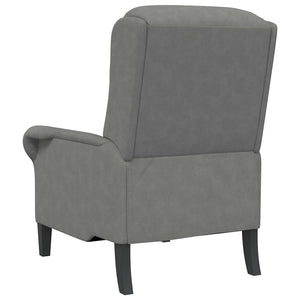 Dunkelgrauer Mikrofaser Sessel 76x94x102cm