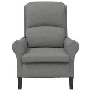 Dunkelgrauer Mikrofaser Sessel 76x94x102cm