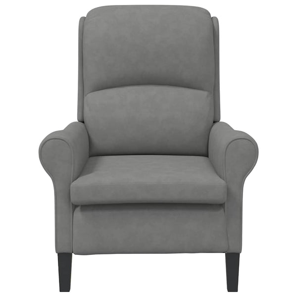 Dunkelgrauer Mikrofaser Sessel 76x94x102cm