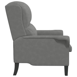 Dunkelgrauer Mikrofaser Sessel 76x94x102cm