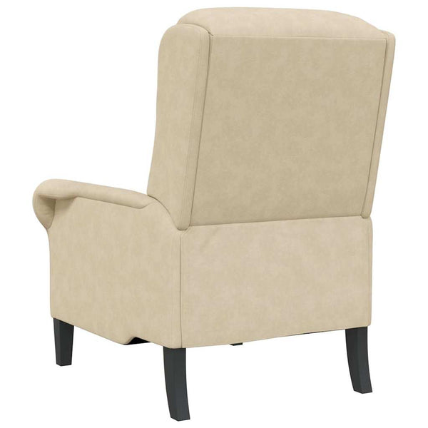 Sessel Creme Mikrofaser 76x94x102 cm