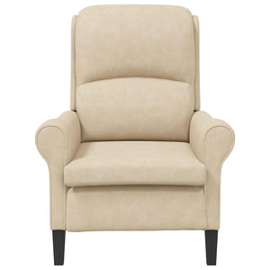 Sessel Creme Mikrofaser 76x94x102 cm