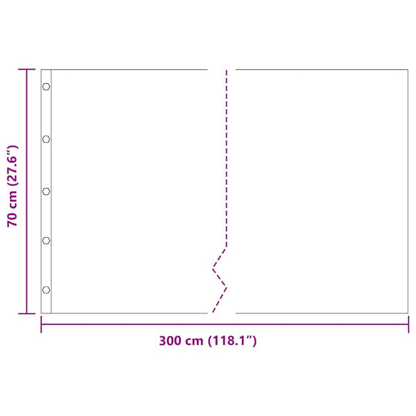 Wurzelsperre 0,7 x 3 m Schwarz Polyethylen